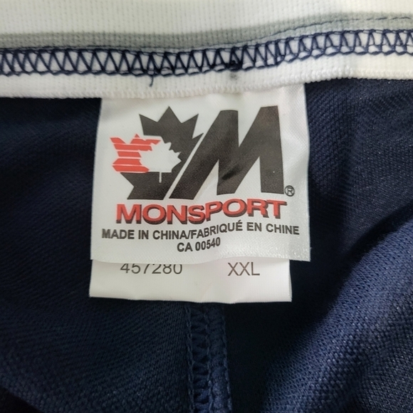 Monsport Men's Navy Pro Polytech Cuffed Sports Pants Size XXL - Picture 5 of 10